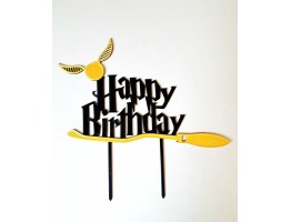 Happy birthday cake topper