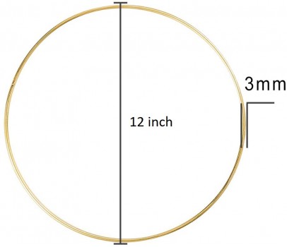 12 inch mandala dreamcatcher hoop